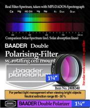Filtr Baader 2408340 polarizační dvojitý 1.25" otočný