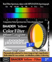 Filtr Baader 2458311 MC 495nm žlutý 2"