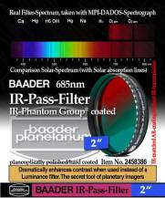 Filtr Baader 2458386 IR PASS 685nm 2" PLANETÁRNÍ