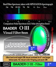 Filtr Baader 2458396 O III mlhovinový 2" pro vizuální pozorování