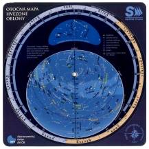 MAPA/SP OTOČNÁ OBLOHY 23.5x23.5 cm MĚSÍC & LUNACE 2016-23( Rükl)