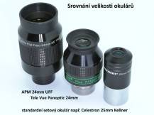 Okulár APM 24mm ULTRA FLAT FIELD 1.25” 65°