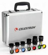 Příslušenství Celestron #94303 sada 1.25" - okuláry a filtry