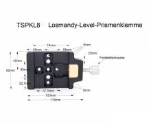 Úchyt T-S PKL08 PRO LIŠTU 3” Losmandy 80mm